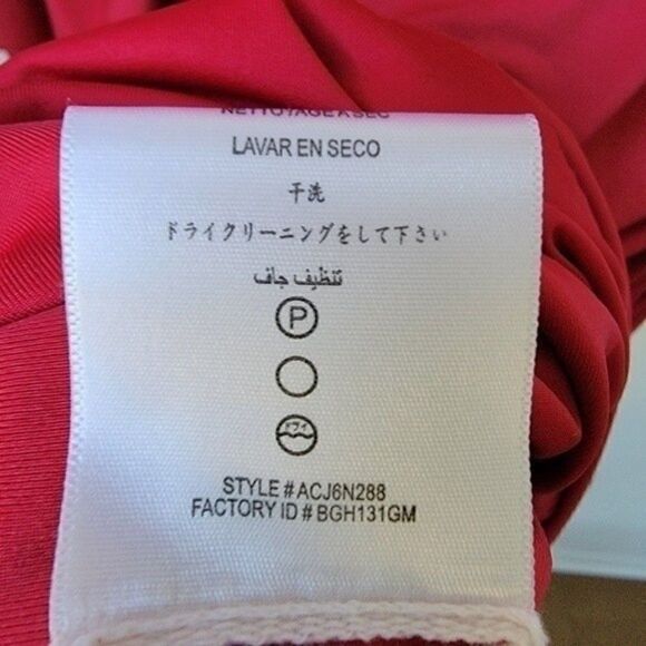 Bcbgmaxazia Red One Shoulder Dress Size Small - Picture 8 of 15